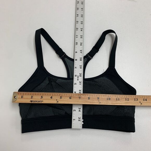 Under Armour Camo Sports Bra Women S Small Black Racerback Padded Crop Stretch - Picture 7 of 11